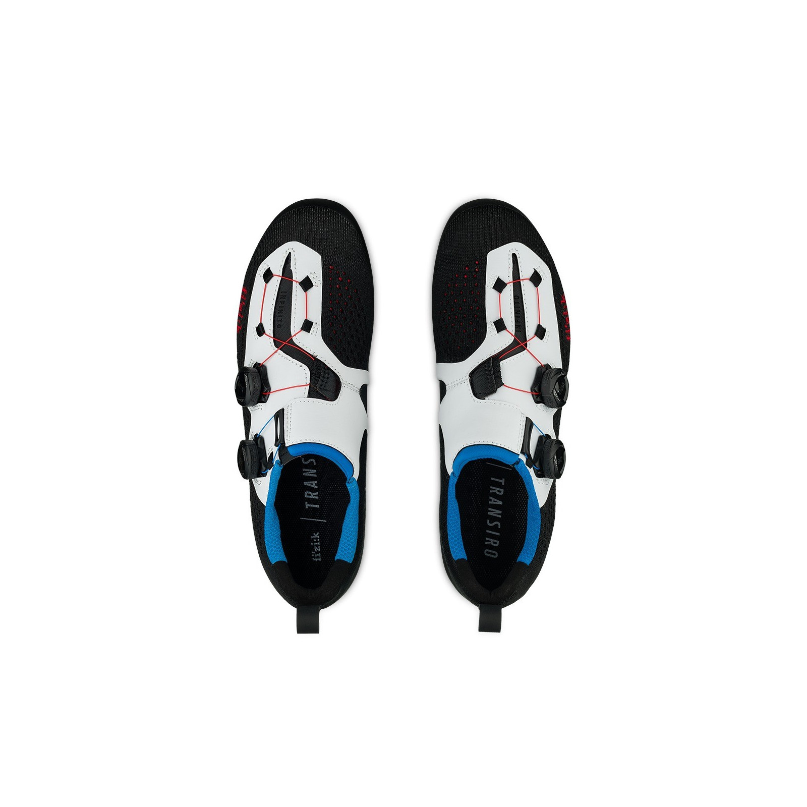 Chaussures de Triathlon Fizik Transiro R1 Knit Noir Blanc