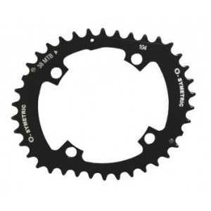 Plateau Externe VTT OSymetric Standard Double 104mm 38 Dents Noir