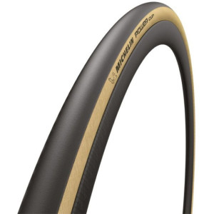 Pneu Route Michelin Power Cup 700x25C Souple Noir/Beige