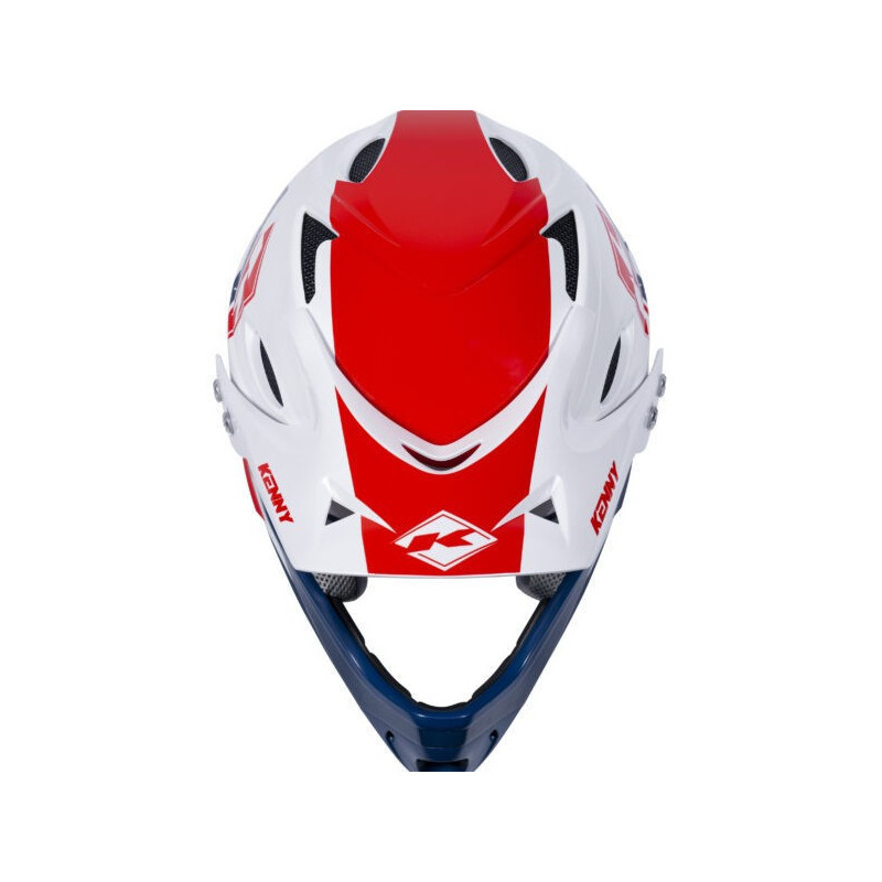 Casque VTT intégral Kenny SPLIT Red White I FSC Ipromo