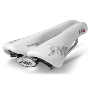 Selle Contre-la-Montre SMP TT4 135x246mm Rails Carbone - Blanc