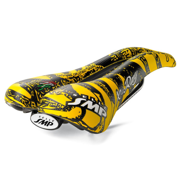 Selle VTT Freeride Dirt SMP X Ray 140x275mm Jaune Noir