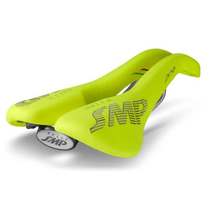 Selle SMP Pro 148x278mm Rails Inox - Jaune Fluo