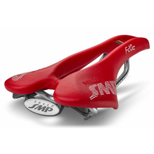 Selle SMP F20C 134x250mm Rails Inox - Rouge