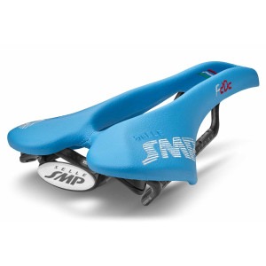 Selle SMP F20C 134x250mm Rails Carbone - Bleu Clair