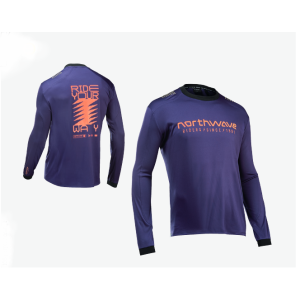 Maillot manches longues Northwave SHARP Jersey - Violet/Orange