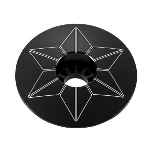 Bouchon de Potence Supacaz Star Capz 31,8mm - Noir
