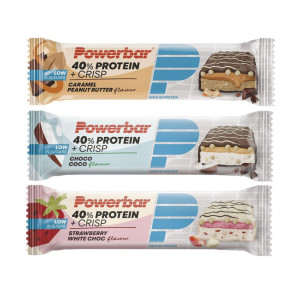 Barres Energétiques PowerBar 40% Protein+ Crisp 40g