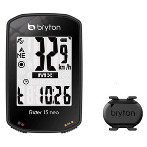 Compteur Velo GPS Bryton Rider 15 Néo E + Capteur de Cadence