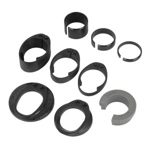 Kit d'entretoises Deda Elementi 5/10/20 mm + 2 Capots Direction Vinci Nylon 1.5" et 1"1/8